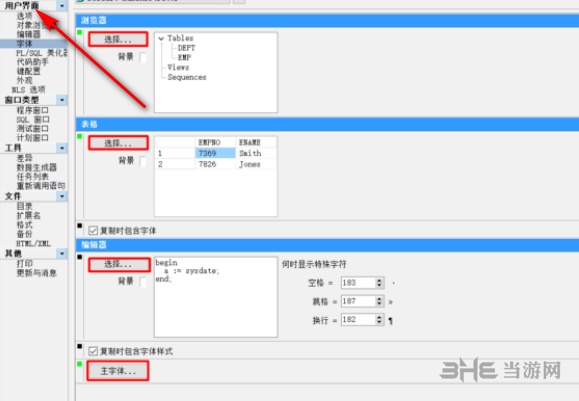 PLSQL Developer设置字体大小教程图片4