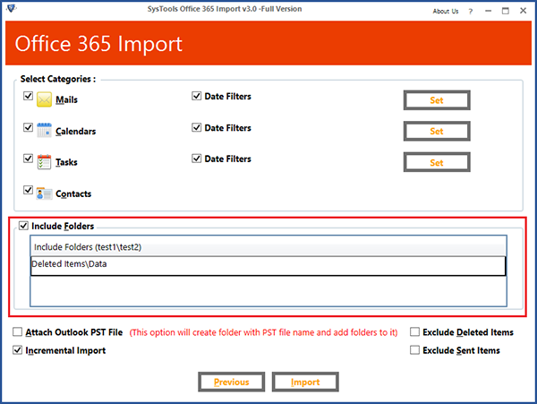 SysTools Office 365 Import图片