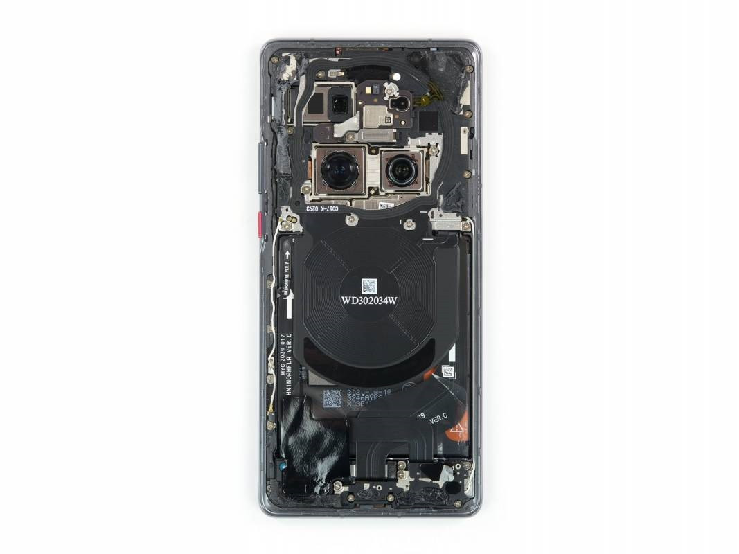 iFixit拆解华为Mate 40 Pro：比苹果iPhone 12还难修