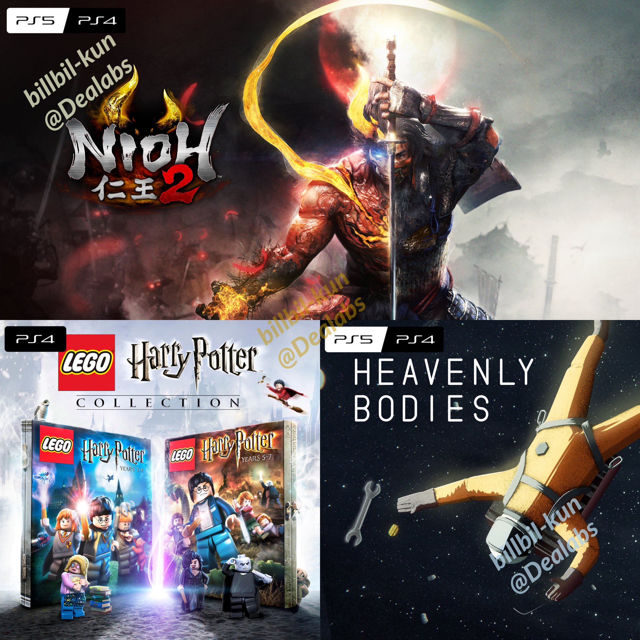 PS Plus11月会免游戏爆料，《仁王2》《乐高 哈利波特合集》以及《Heavenly Bodies》