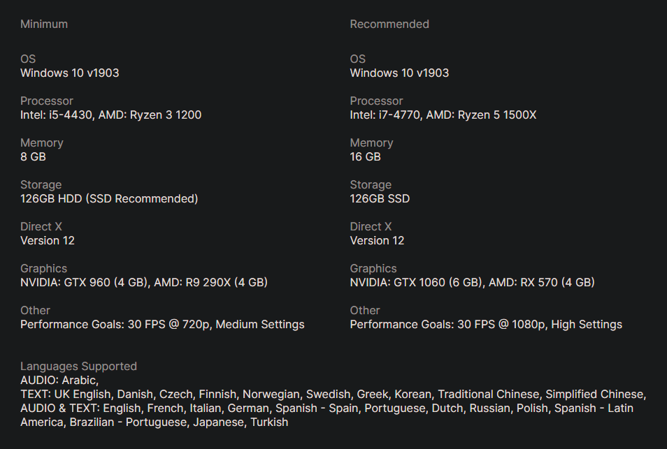 《神秘海域：盗贼遗产合集》PC配置泄露 1060显卡可在1080p跑30帧