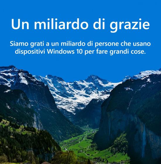 微软宣布Windows 10全球装机量突破10亿台