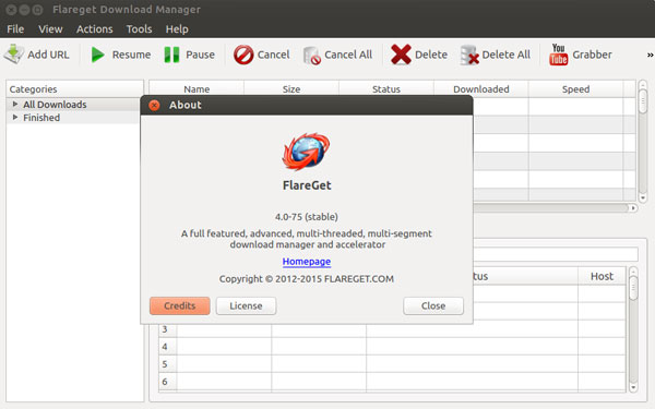 FlareGet Download Manager