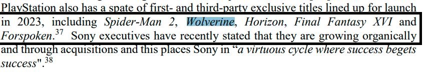 微软在文件中表示失眠组的《漫威金刚狼》将于2023年发售
