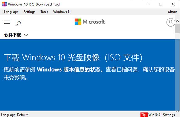 Windows 10 ISO Download Tool图片3