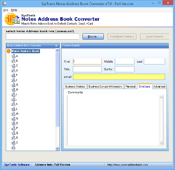 SysTools Notes Address Book Converter图片