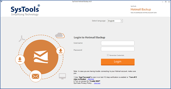 SysTools Hotmail Backup图片